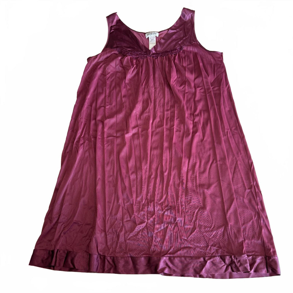 Vintage Vanity Fair Purple Nightgown Women's Romantic Chemise