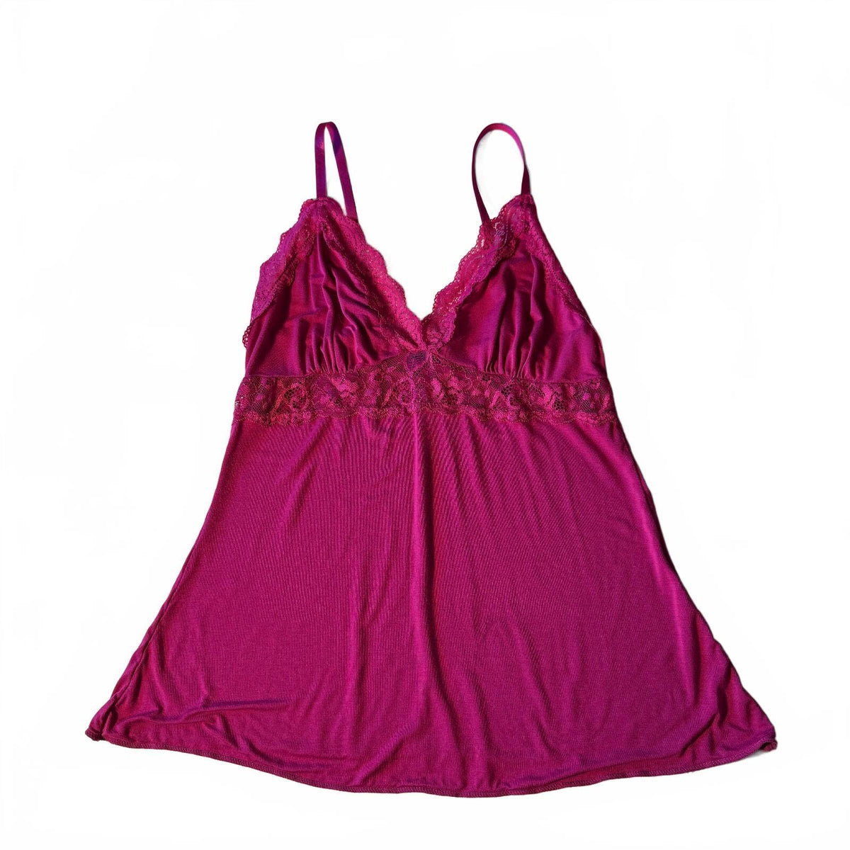 Avidlove Hot Pink Bella Swan Babydoll Lace Trim Cami Women's Tank Top Y2K Girly