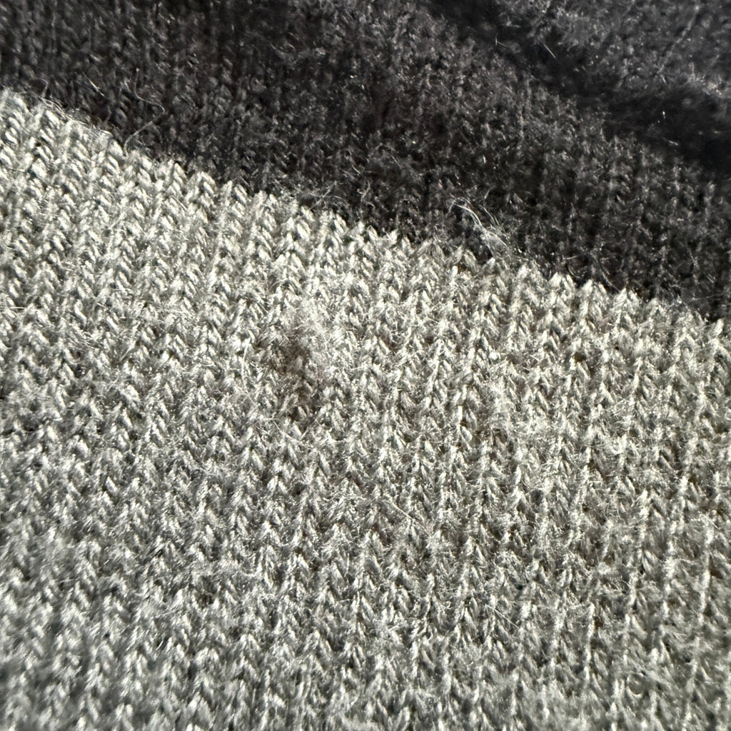 thriftalina Gap Luxe Women's XS Striped V-Neck Sweater Angora Rabbit Hair Blend Bella Swan