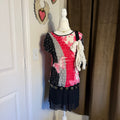 Elementz Y2K Eyelash Ruffle Butterfly Detail Short Sleeve Top Petite Small Pink