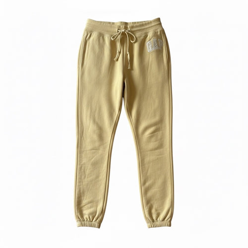 thriftalina Gap Logo Banana Yellow Sweatpants Joggers Sz S Cozy Fall Back to School Trendy