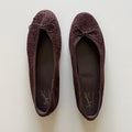 Seychelles Memory Foam Ballet Flats Women's Brown with Bow Detail, Size 9 1/2