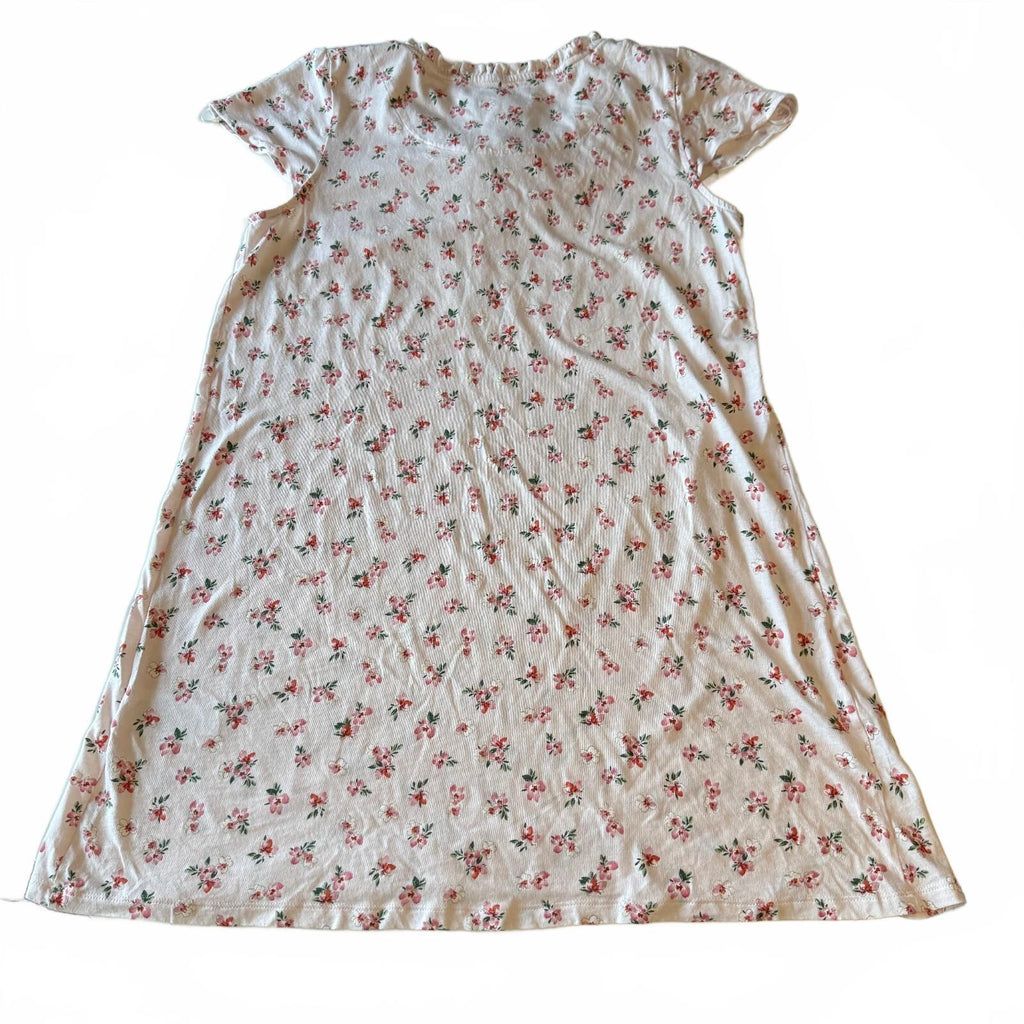 Floral Romantic Lauren Ralph Lauren Pink Flutter Sleeve Women's Nightgown Sz M