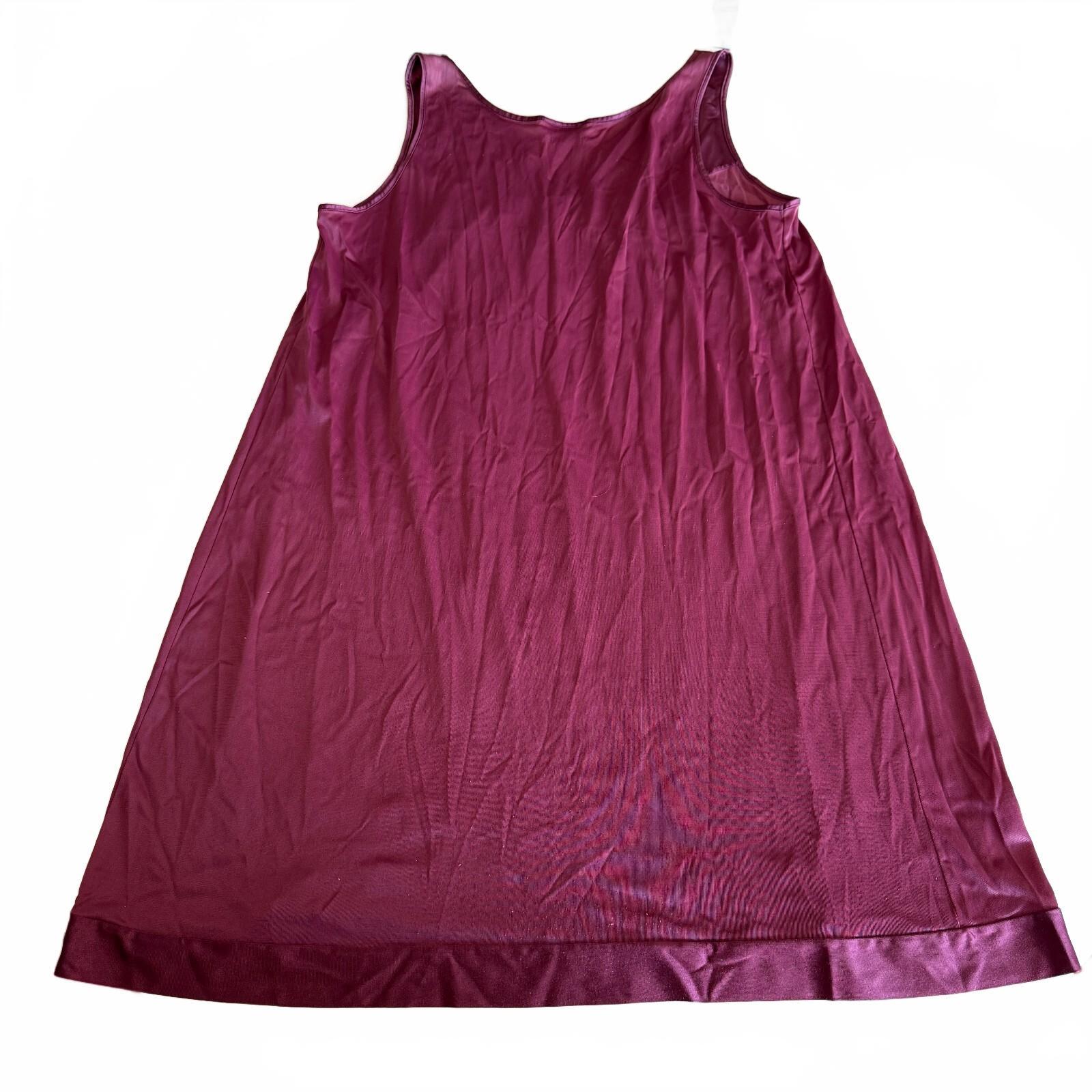 Vintage Vanity Fair Purple Nightgown Women's Romantic Chemise