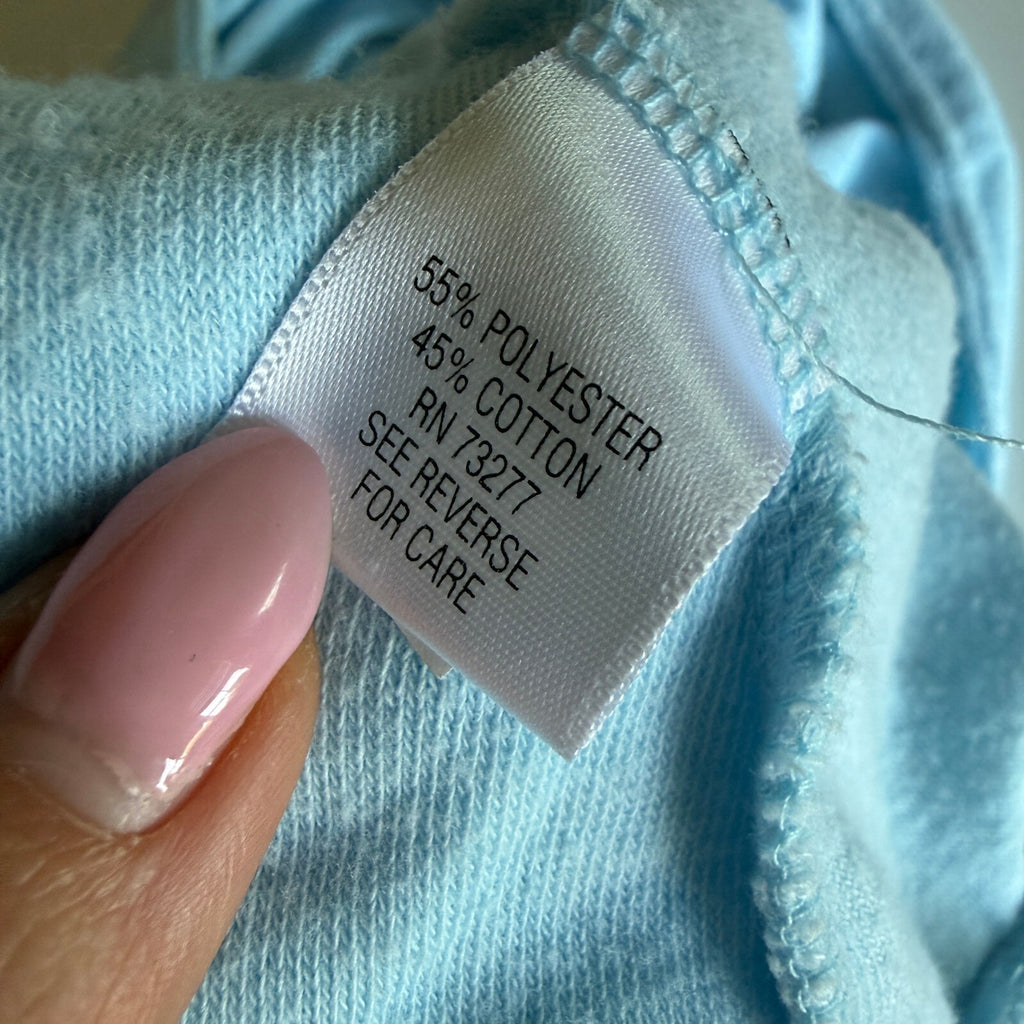 Sonoma Coquette Mermaid Surf Terrycloth Light Blue Ruffle Mini Skirt Size Large