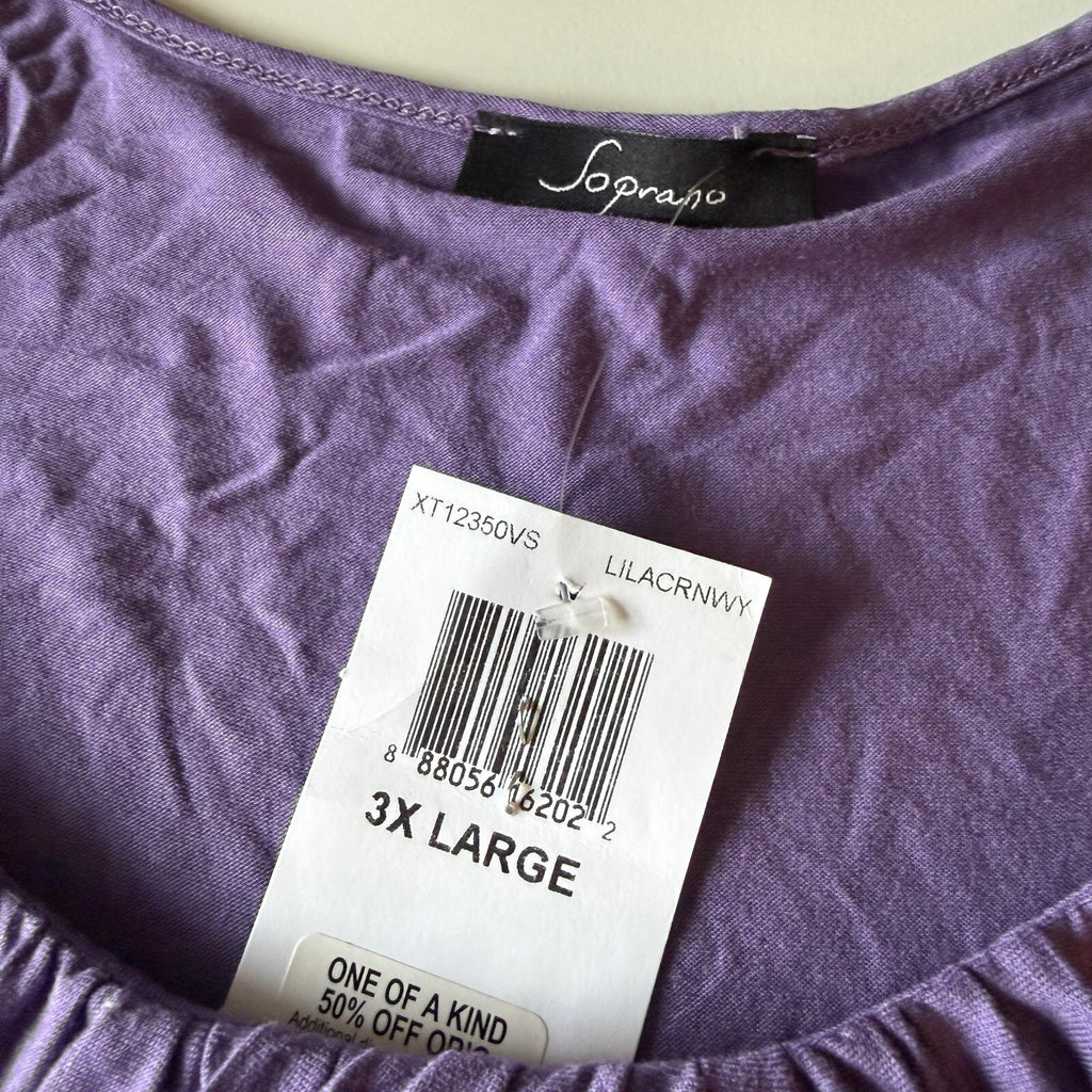 Soprano Clothing Early 2000s Purple Babydoll Top
