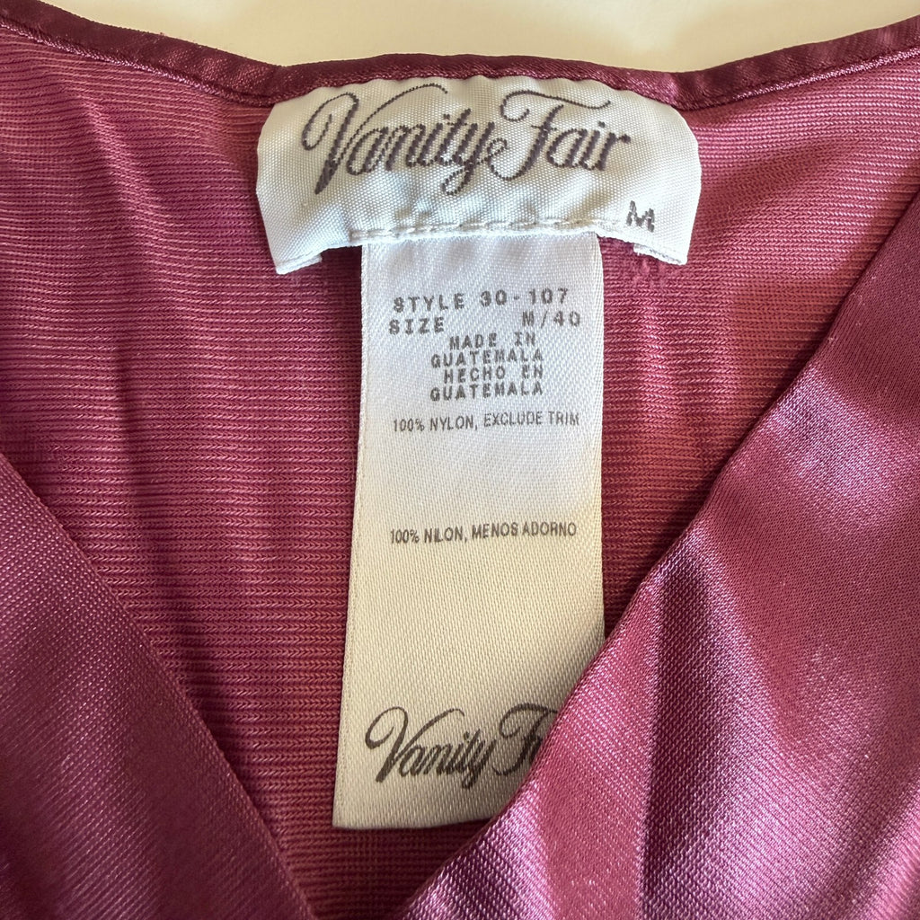 Vintage Vanity Fair Purple Nightgown Women's Romantic Chemise