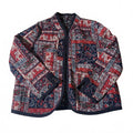Marte Reversible Quilted Patchwork Pattern Jacket One Size 2-in-1 Boho Fall
