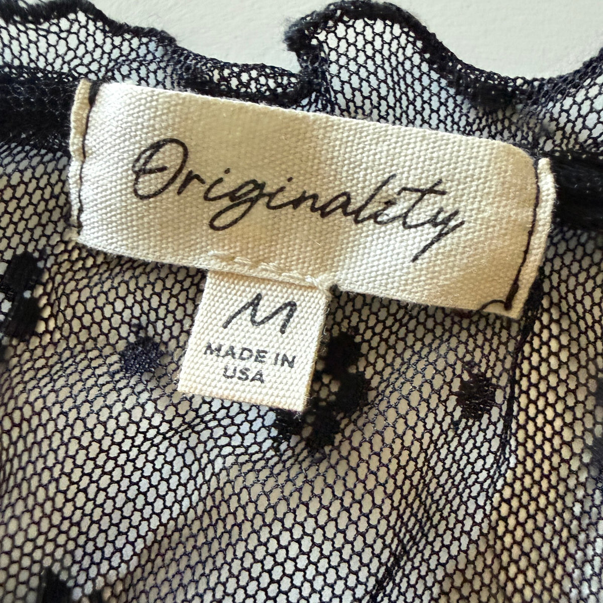 Originality Women's Lace Tie-Front Sleeveless Ruffle Top Black Coquette Layering