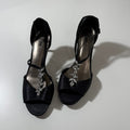 Fioni Bedazzled Women's Strappy Heels Sateen Finish Formal Elegant Girly