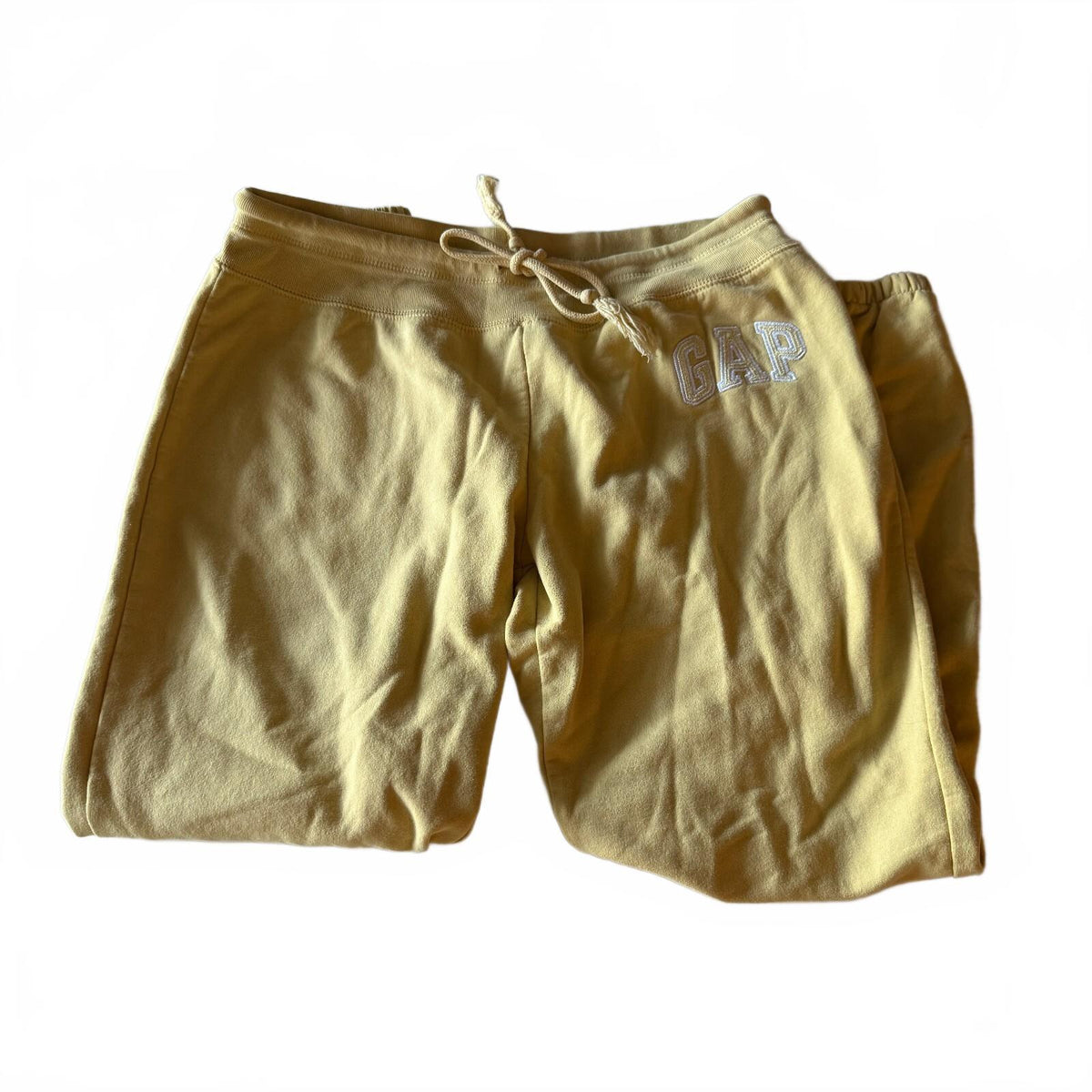 Gap Logo Banana Yellow Sweatpants Joggers Sz S Cozy Fall Back to School Trendy