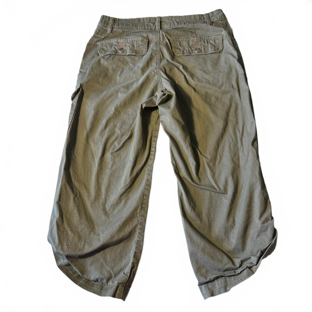Lee Low-Rise Cargo Capris Fall Yoga Mom Early 2000s Women's Medium Size 6
