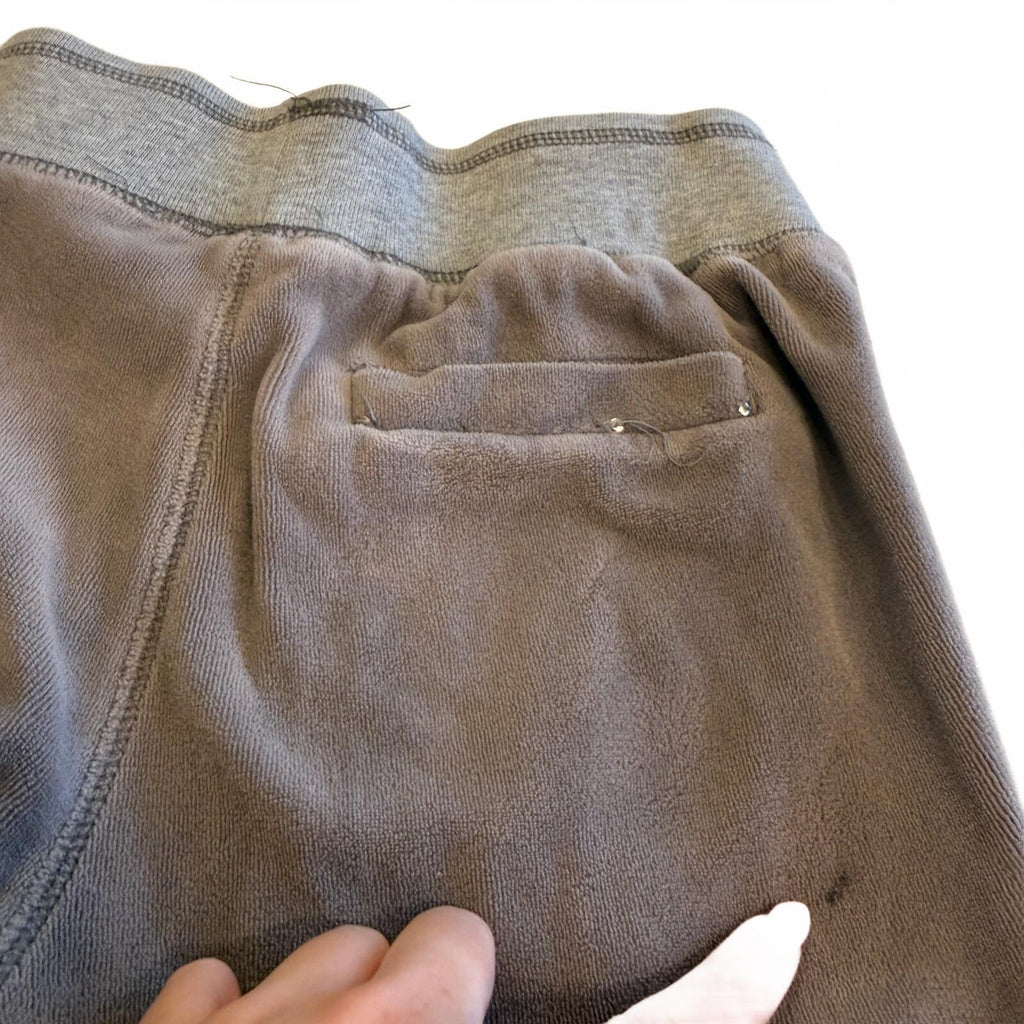 Miss Me Y2K Women's Medium Gray Velour Lounge Pants with Elastic Waistband