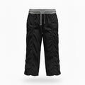 thriftalina BCG 2000s Yoga Mom Capris Drawstring Grey Black Contrast Women's Size Lg