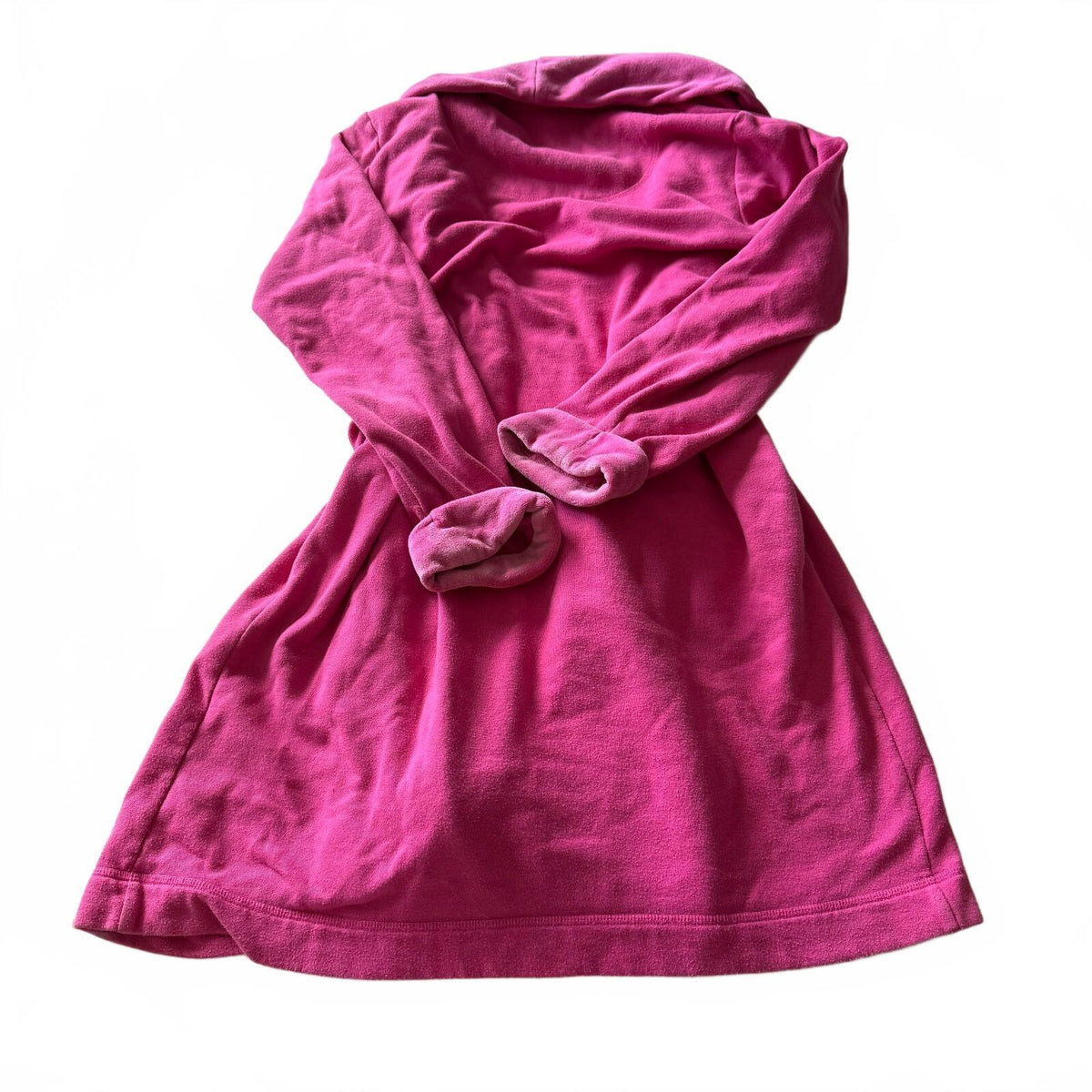 Victoria's Secret Hot Pink Belted Velour Robe Y2K Coquette Girly Dressing Gown