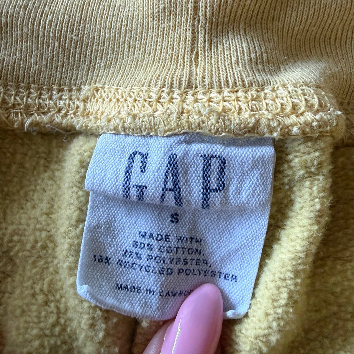 Gap Logo Banana Yellow Sweatpants Joggers Sz S Cozy Fall Back to School Trendy