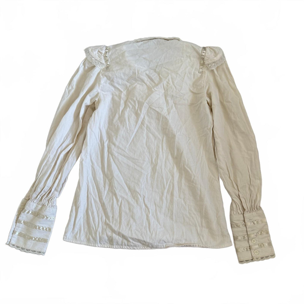 Frontier Classics Women's 100% Cotton White Button Up Western Halloween Costume