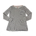 Boden Long Sleeve Striped Women's T-Shirt Preppy Coastal Fishermen Quiet Luxe