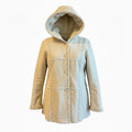 Dennis Basso White Shearling Penny Lane Coat Women’s XL