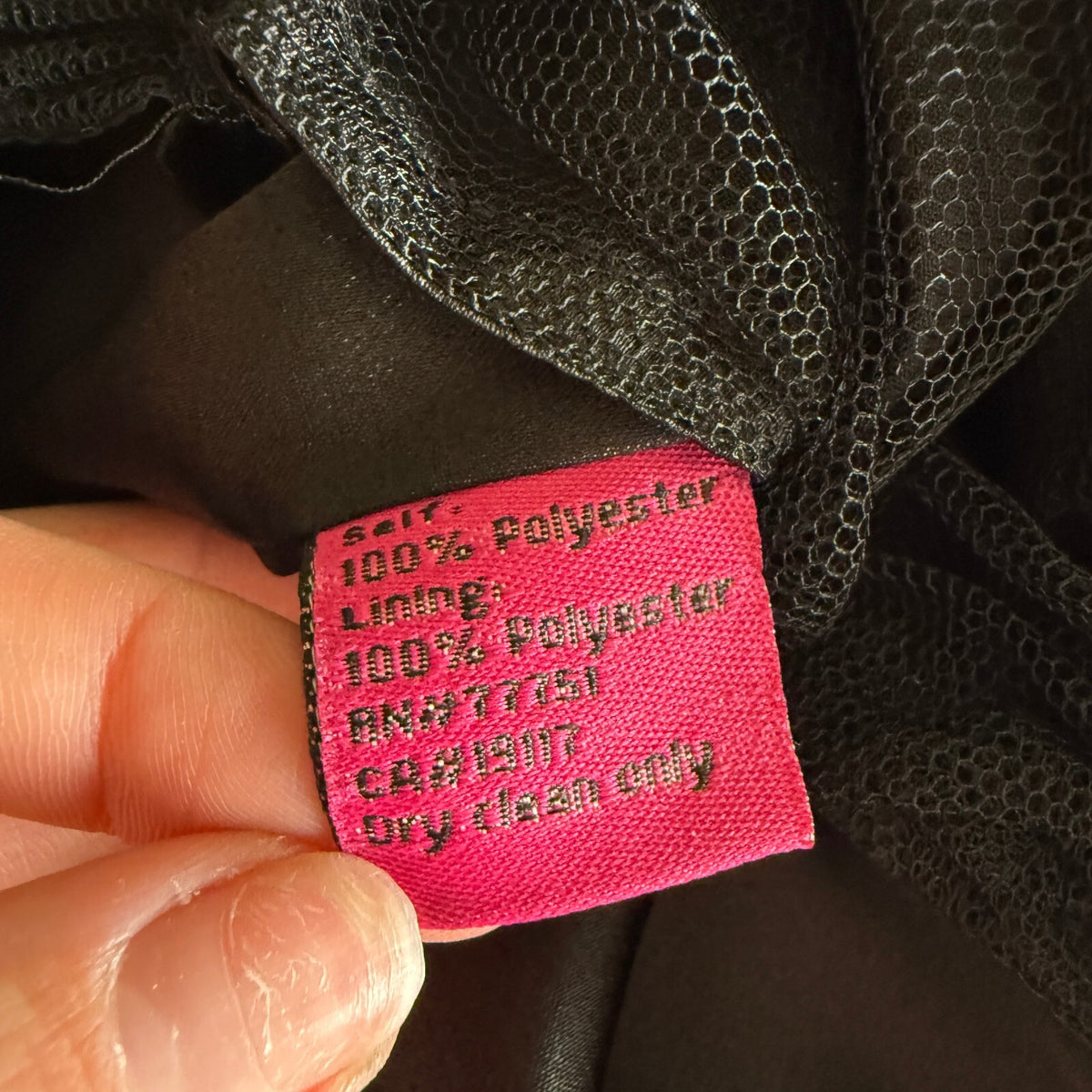 Betsey Johnson Women's Strapless Black Ruched Dress Size 0 with Front Zip