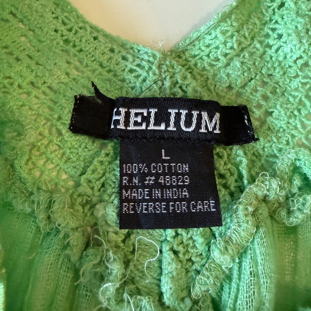 Bohemian Angel Sleeve Gauze Top Crochet & Ribbon Detail Bell Sleeves and Ruffles