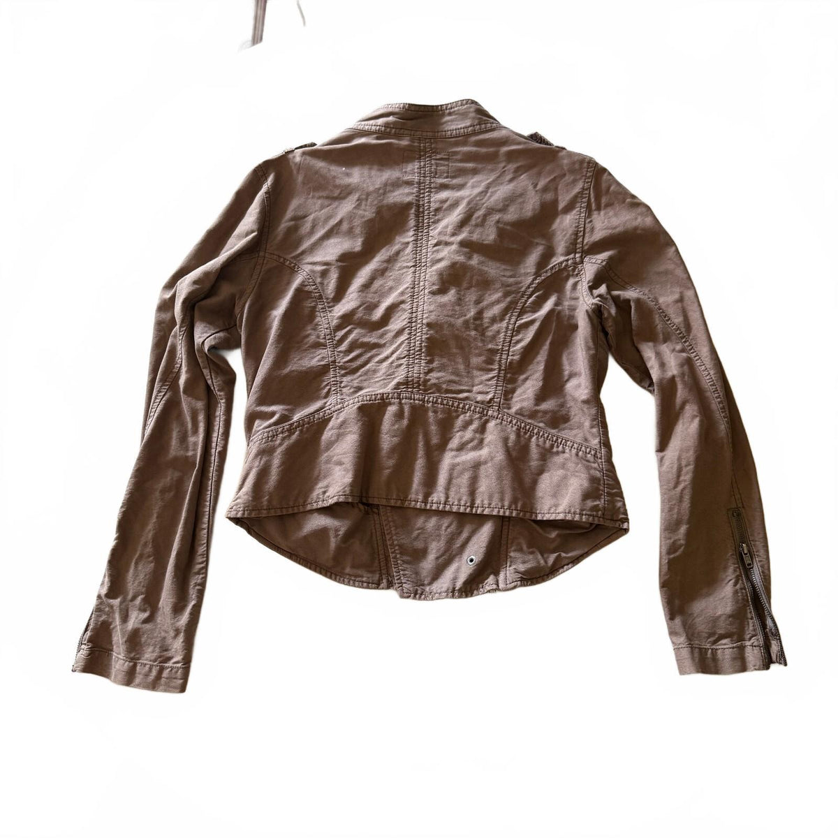 UO Urban Outfitters 100% Cotton Moto Layering Jacket Fall Cozy Boho Chic Zipper