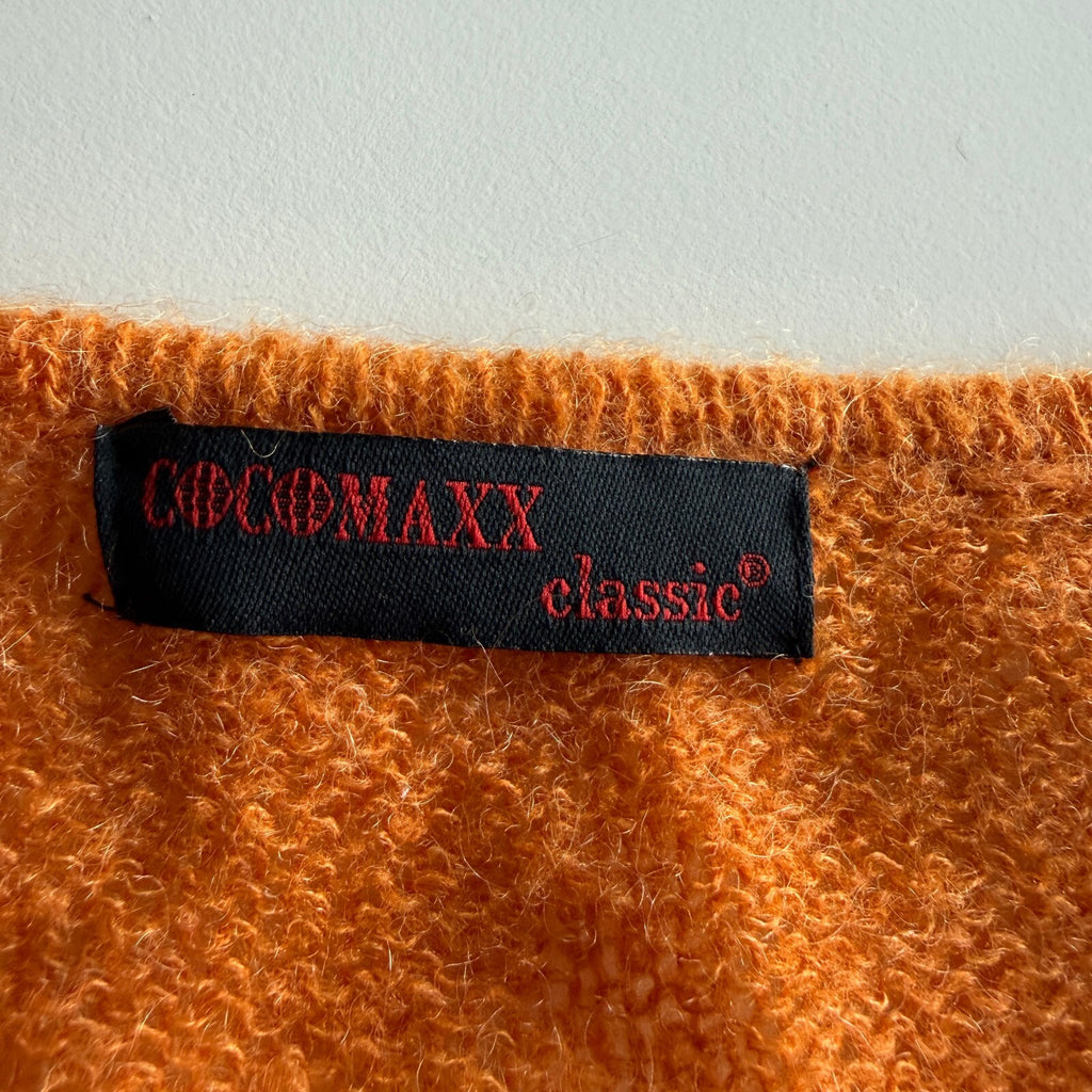 Vintage Mohair Wool Celestial Embroidered Wrap Sweater Whimsigoth Witchy