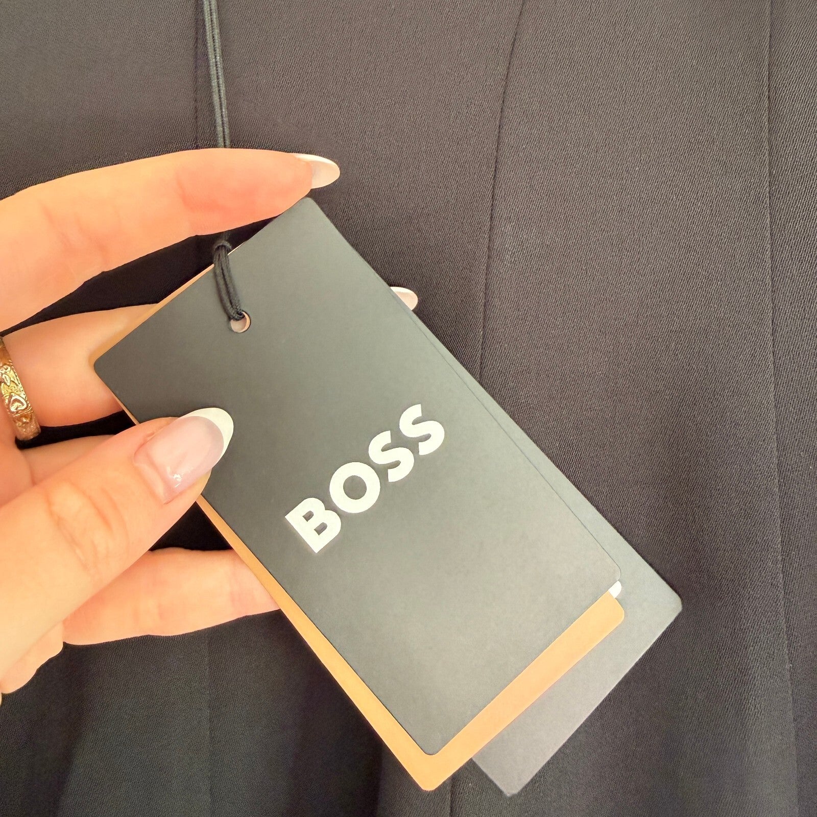 Hugo Boss Donabelli Black Evening Gown Dress Brand NWT Size US 2 / EU 34