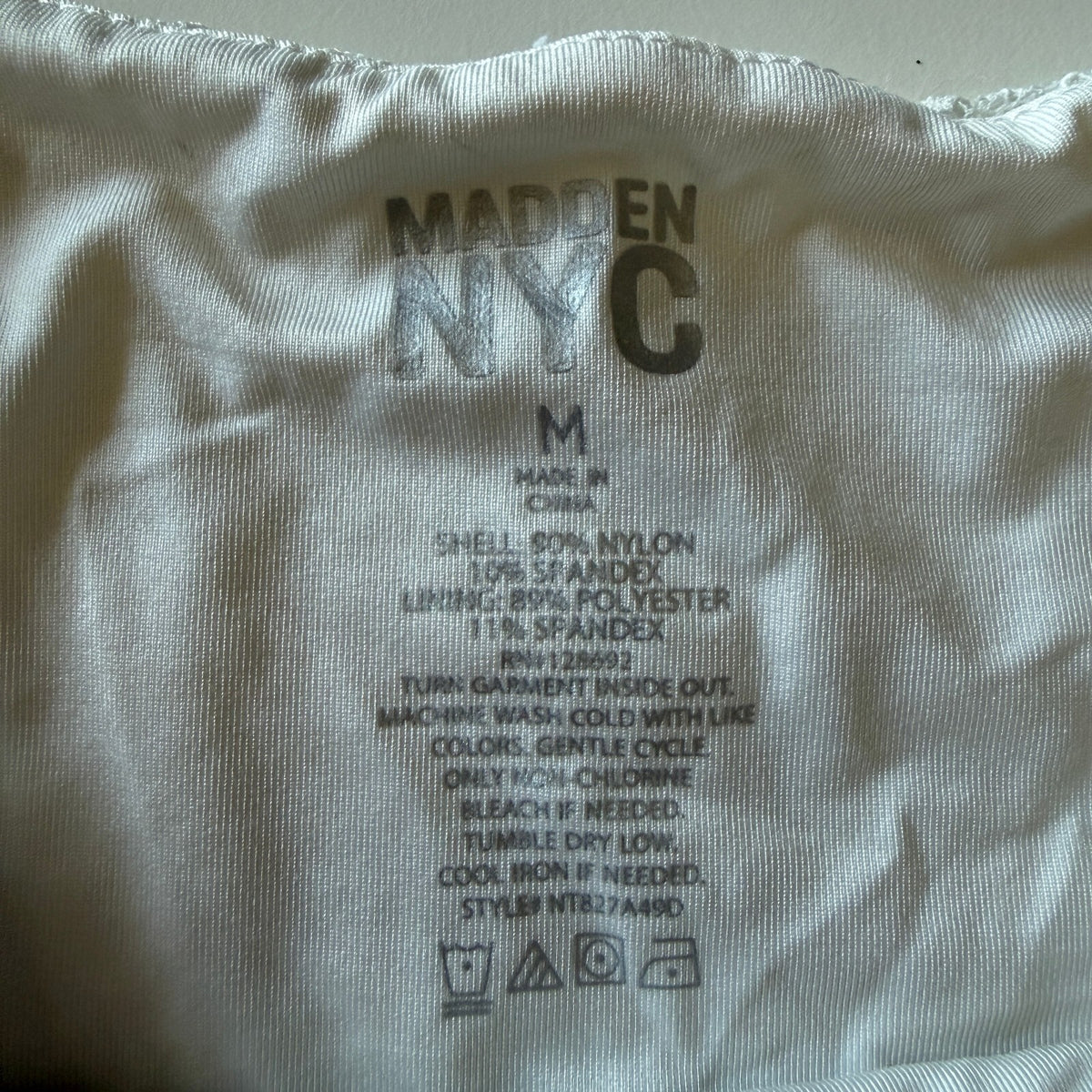 Madden NYC White Lace Sleeveless Crop Top Cottagecore Fairycore Coquette M