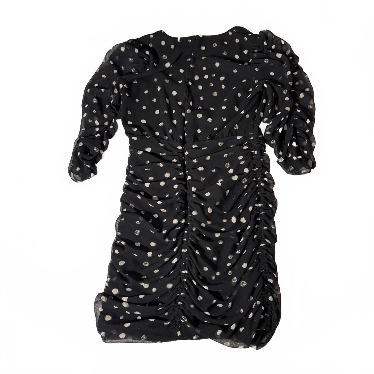 Wilfred by Aritzia Casanova Polka Dot Mini Dress Quiet Luxury Office Date Night