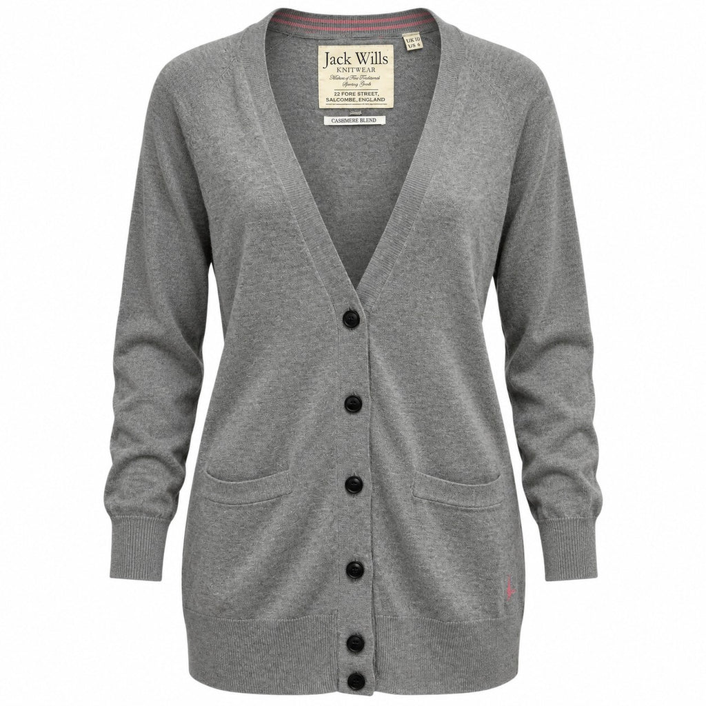 thriftalina Jack Wills Cozy Preppy Cashmere Blend Fall Longline Boyfriend Cardigan US Size 6