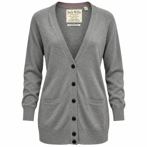 thriftalina Jack Wills Cozy Preppy Cashmere Blend Fall Longline Boyfriend Cardigan US Size 6