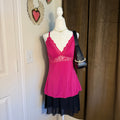 Avidlove Hot Pink Bella Swan Babydoll Lace Trim Cami Women's Tank Top Y2K Girly