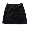 Scottish House Black Corduroy Mini Skirt Plaid Bow Rhinestone Dog Sz L Y2K