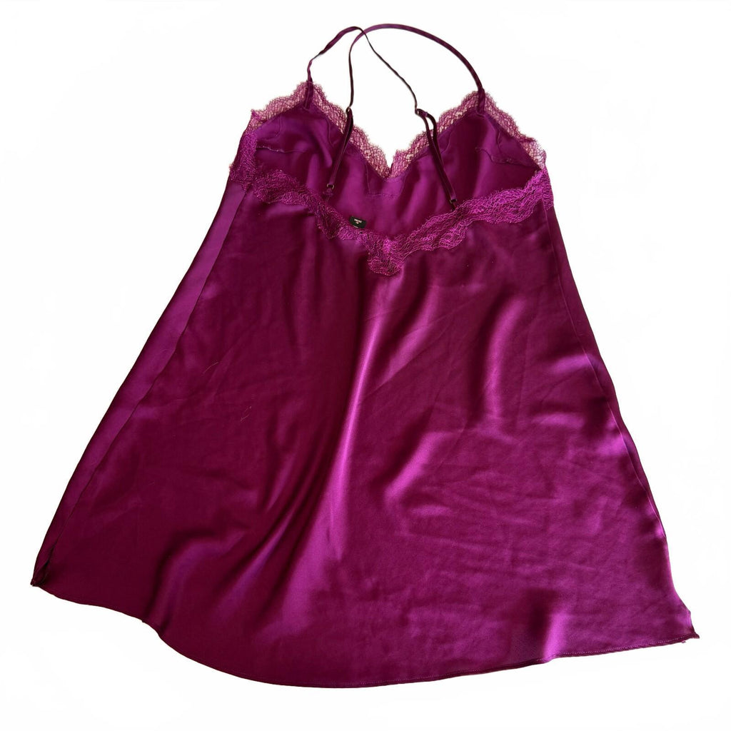 Victoria's Secret Women's Purple Slipdress Lace Trim Mini Women's Medium