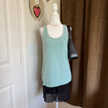 Gilligan & O'Malley Bella Swan Mint Green Lace Trim Sleepwear Cami Tank Sz XXL