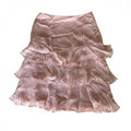 Lauren Ralph Lauren Vintage Tiered Pink Skirt Coquette Ballerina Silk Ruffled