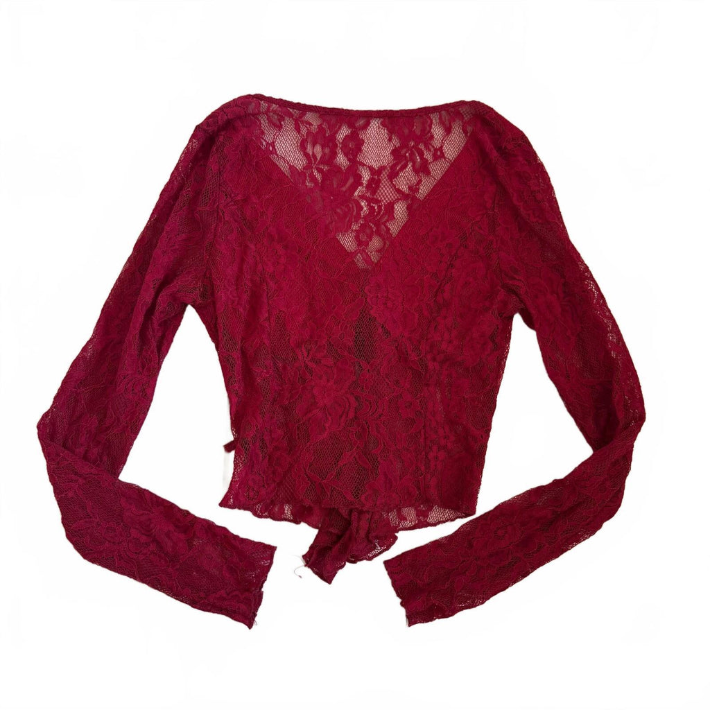 Whimsical Lace Detail Crop Top Size Medium Practical Magic Lacey Witchy Vibes