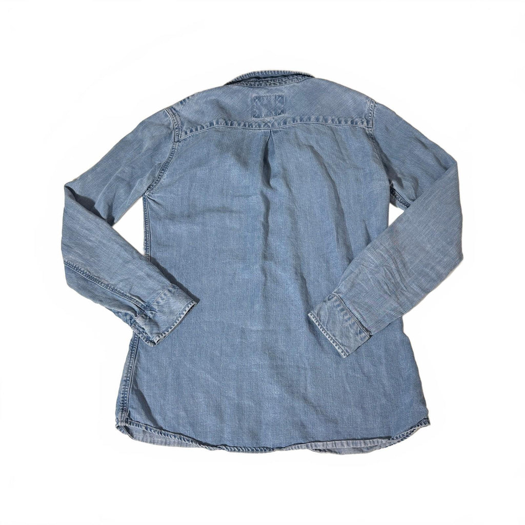Rails Women's Designer Denim Chambray Western Button-Down Sz S Fall Luxury