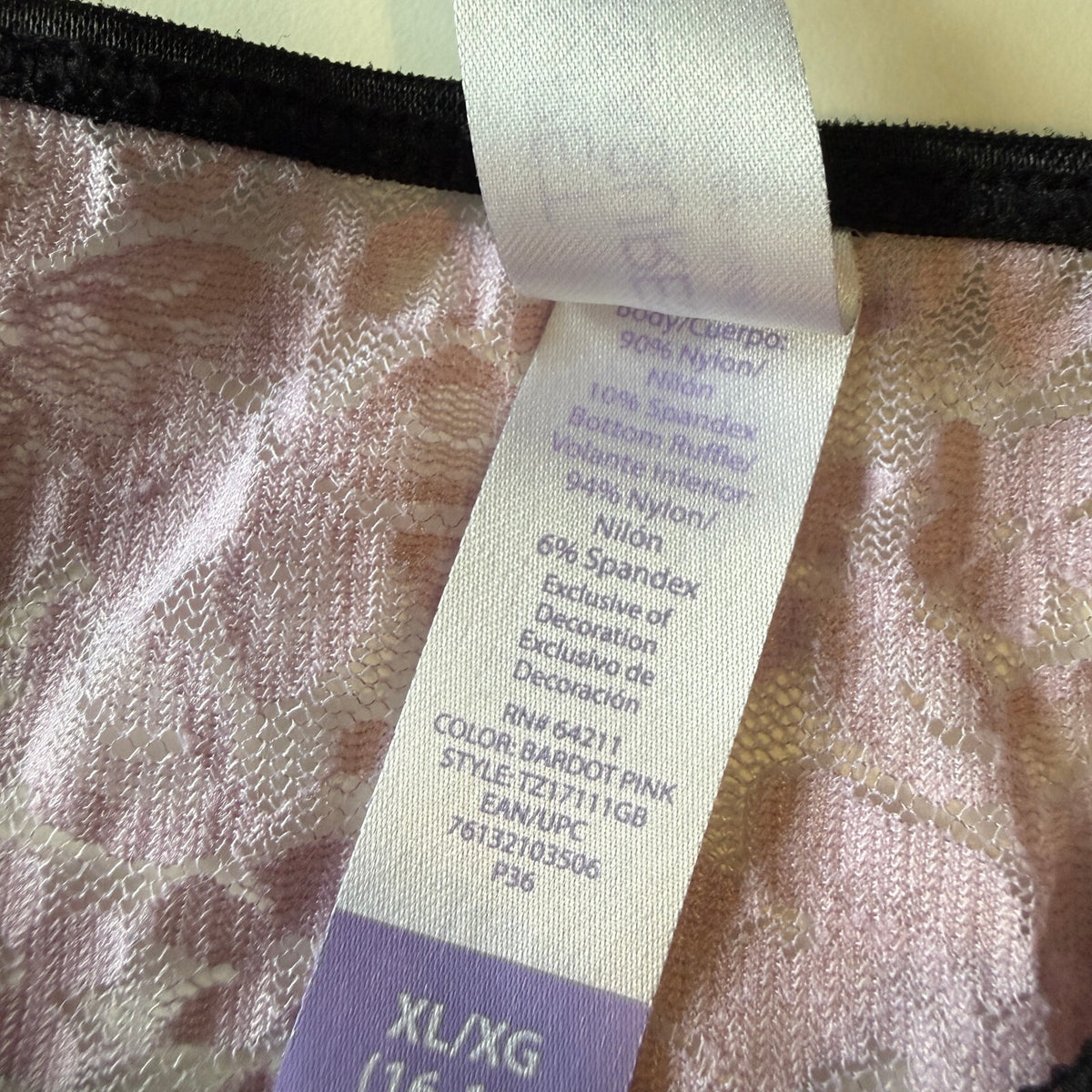 Y2K Secret Treasures Pink Lace Nightie Slip Dress XL Coquette