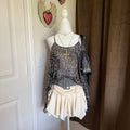 The Addison Story Leopard Print Sheer Cami Swing Top Grunge Y2K Cybergoth M