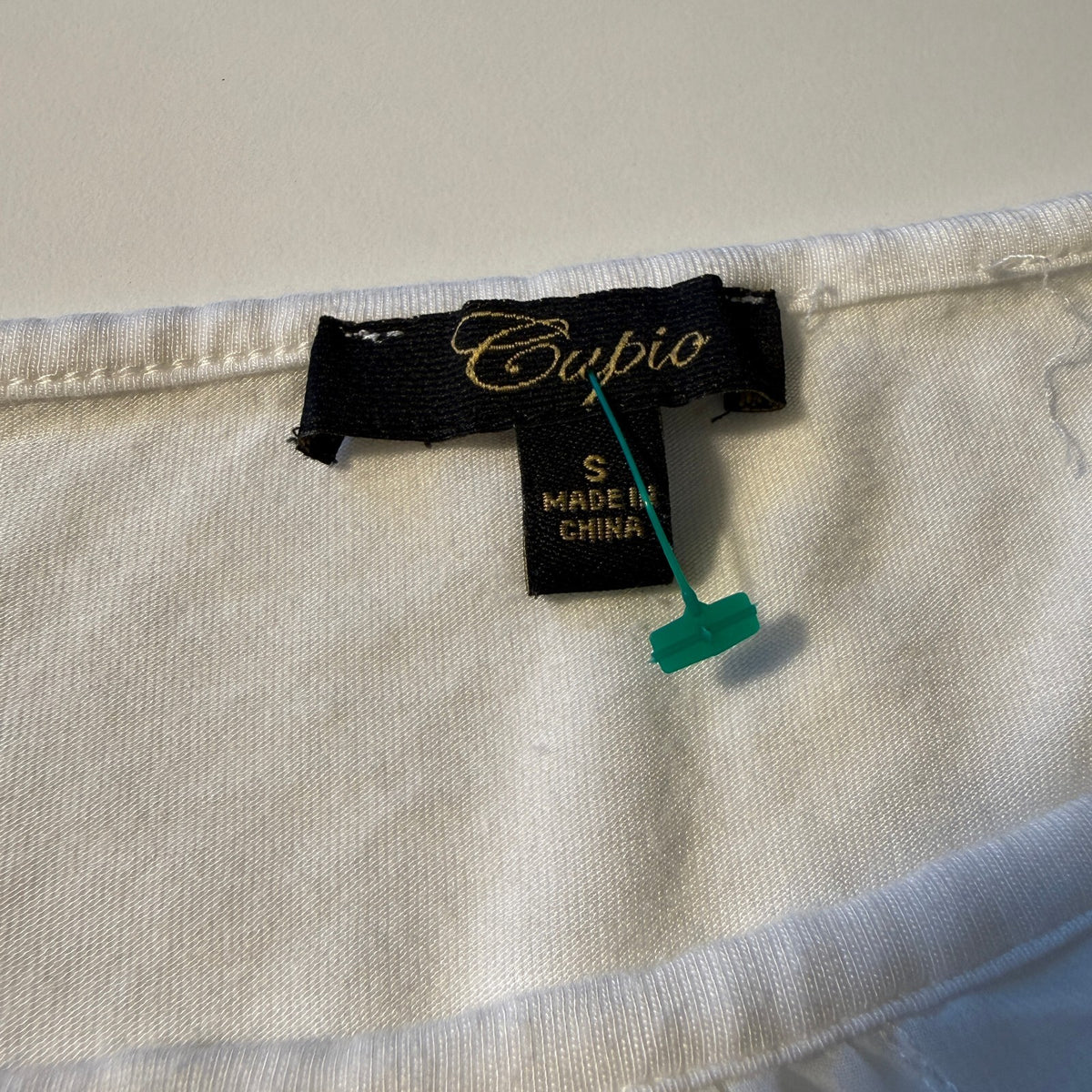 Cupio White Embroidered Lace Peasant Top Sheer Bohemian Cottagecore Sz Small