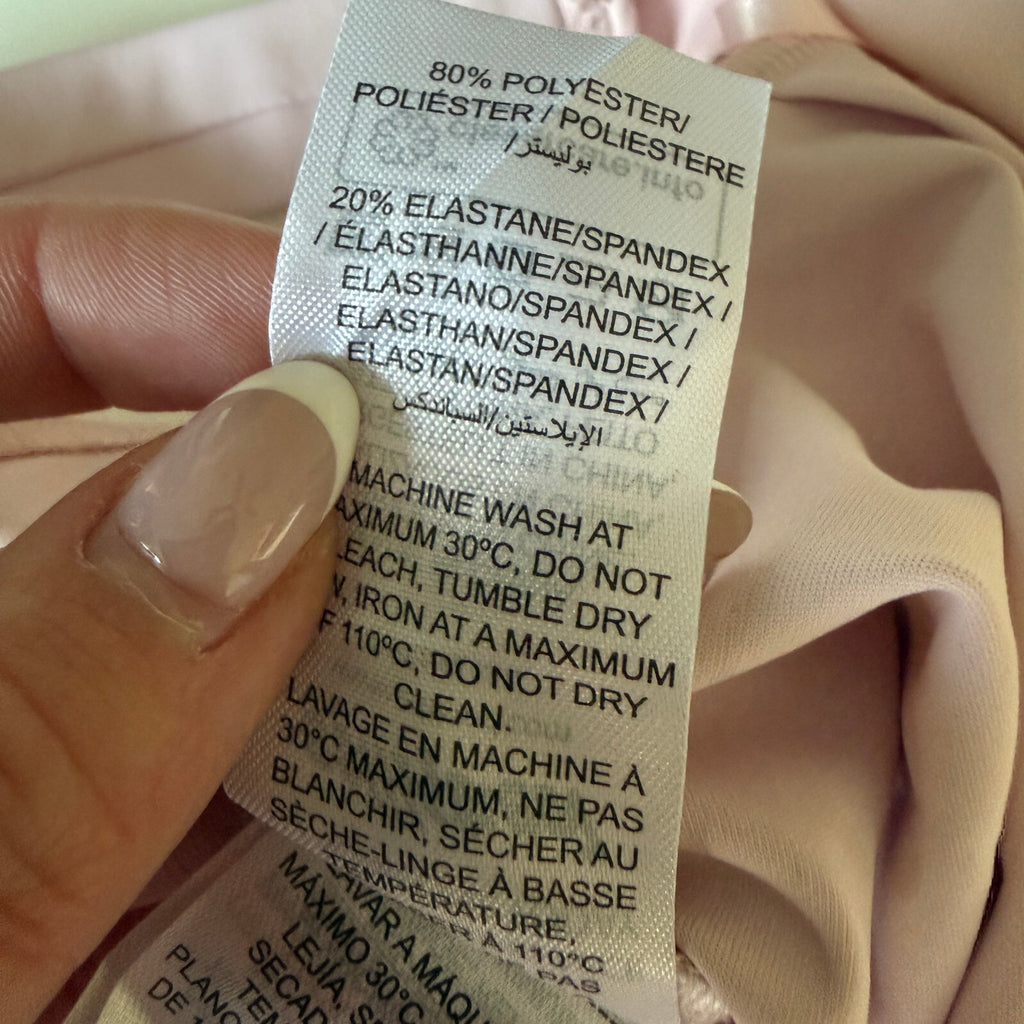 Edikted Lacey Ruffle Baby Pink Women's Romper Brand NWT Sz Medium