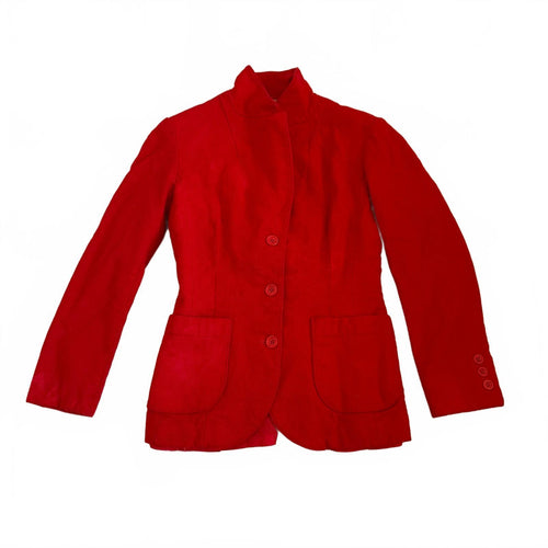 thriftalina Vintage Pendleton Women's Red Pure Virgin Wool Blazer Jacket Size 6 Corporate