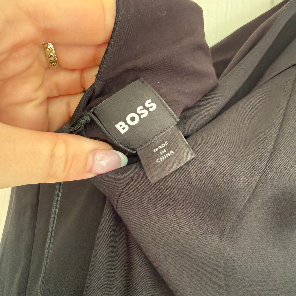 Hugo Boss Donabelli Black Evening Gown Dress Brand NWT Size US 2 / EU 34