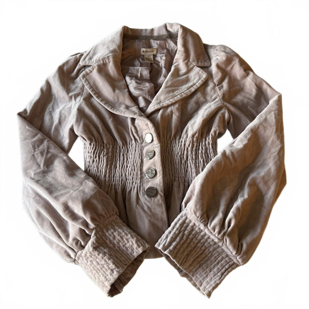 Elevenses Anthropologie Silk Lined Lightweight Layering Jacket Dusty Rose Pink