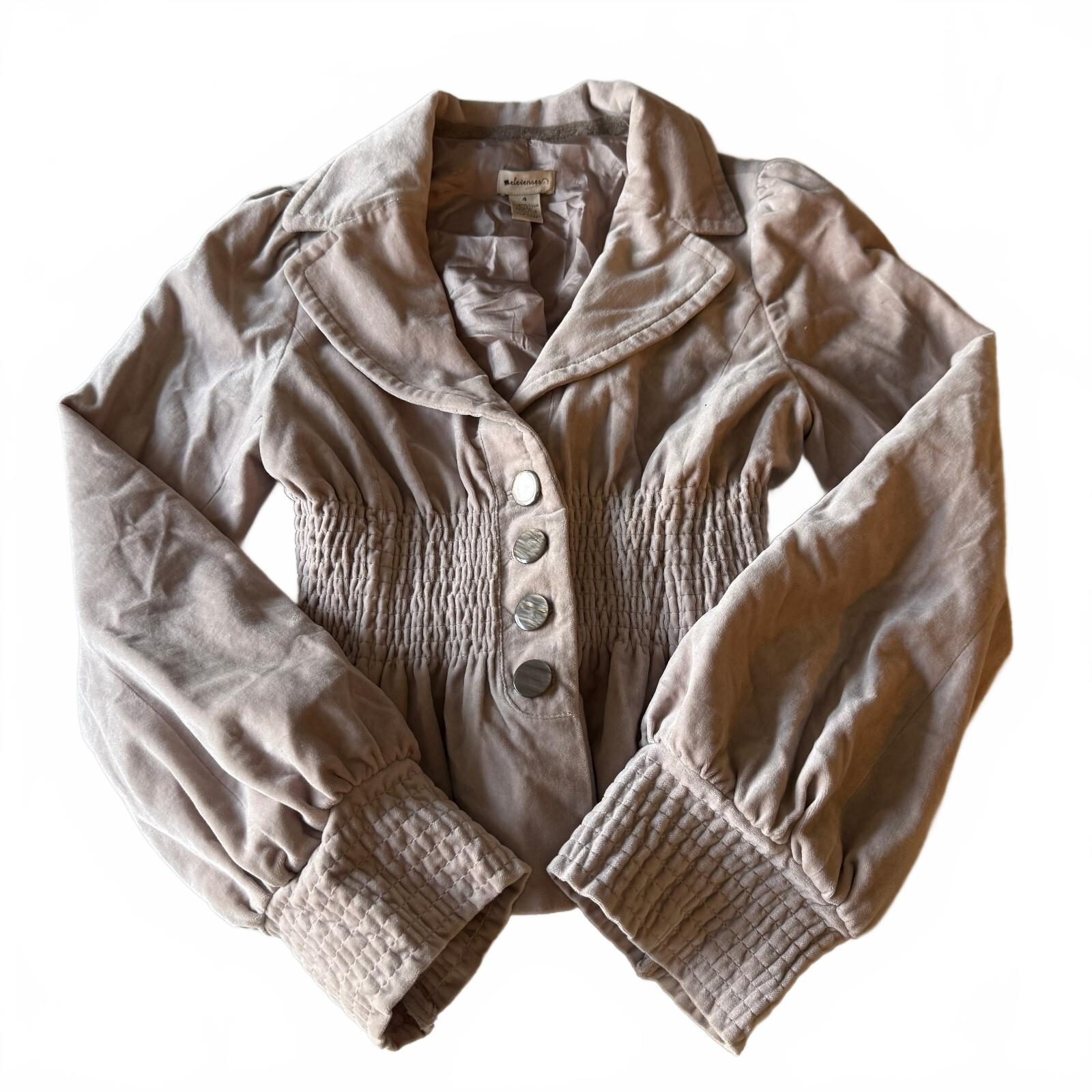 Elevenses Anthropologie Silk Lined Lightweight Layering Jacket Dusty Rose Pink