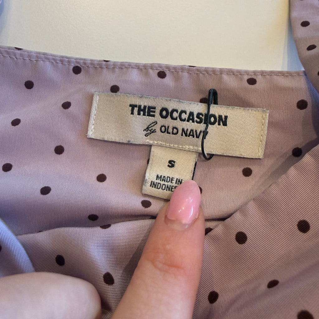 Occasion Old Navy Purple Polka Dot Crop Top Cami Coquette Soft Romantic Sz Small