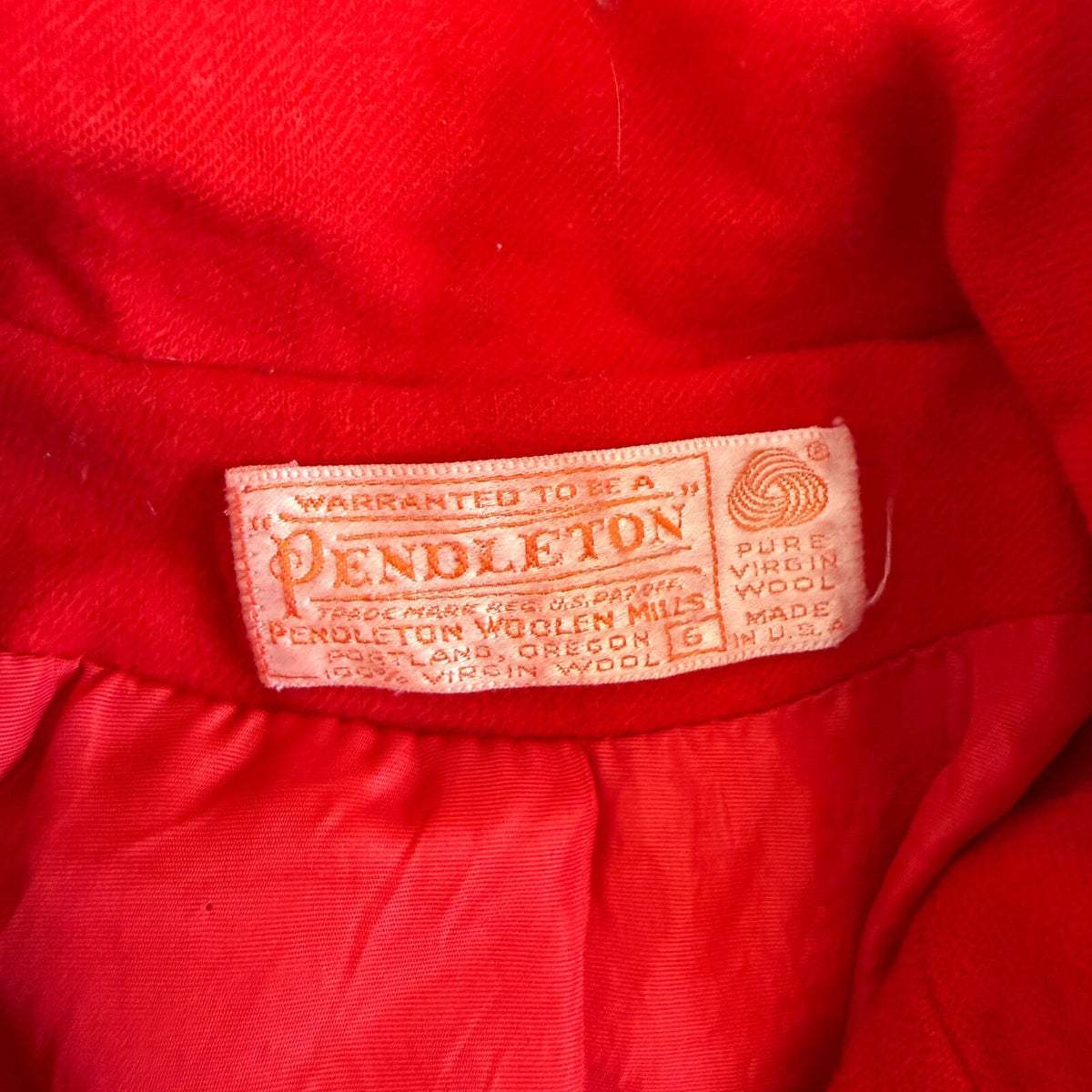thriftalina Vintage Pendleton Women's Red Pure Virgin Wool Blazer Jacket Size 6 Corporate