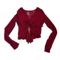 Whimsical Lace Detail Crop Top Size Medium Practical Magic Lacey Witchy Vibes